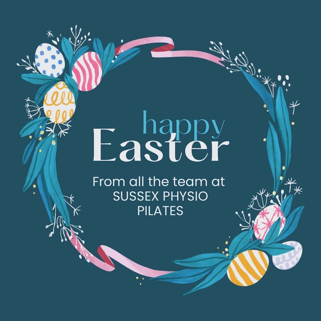 Wishing all our clients and followers a Happy Easter 🐣
We&rsquo;re back open on Tuesday 2nd April, but it is also now possible to book physio appointments online via our website! 🧑🏻&zwj;💻😊
Www.sussexphysiopilates.co.uk

#worthingphysioclinic #on