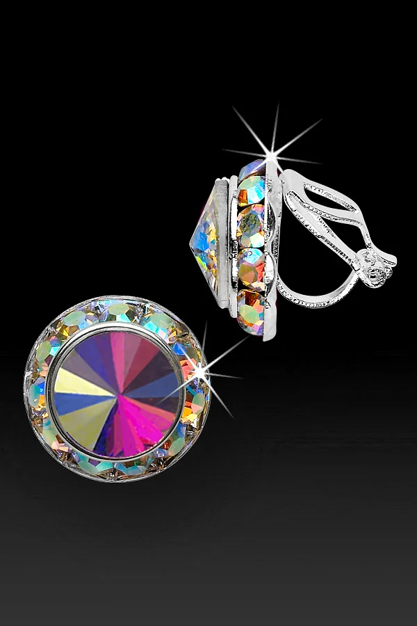 Crystal AB Clip-on Earrings — EMMA FAYE