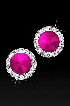 Hot Pink Stud Earrings — EMMA FAYE