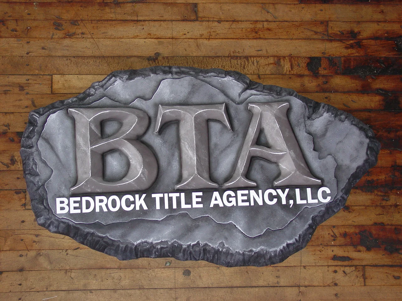 Faux stone/business signage