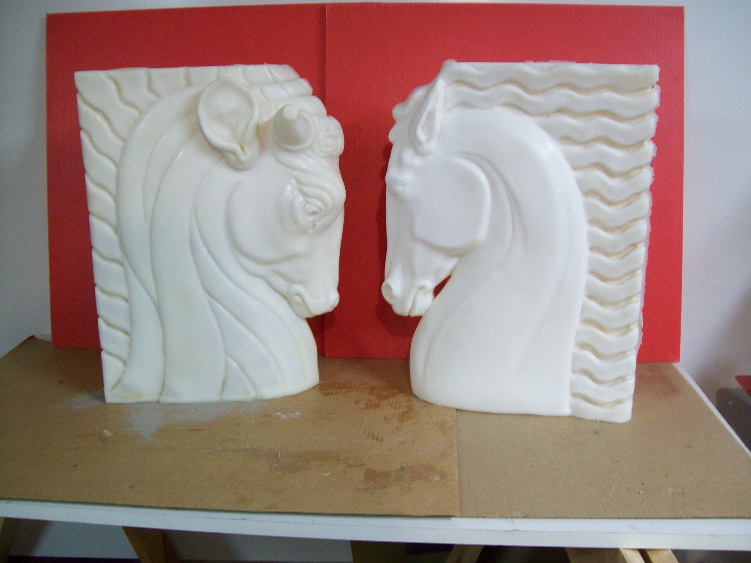 Hollow, rotocast resin