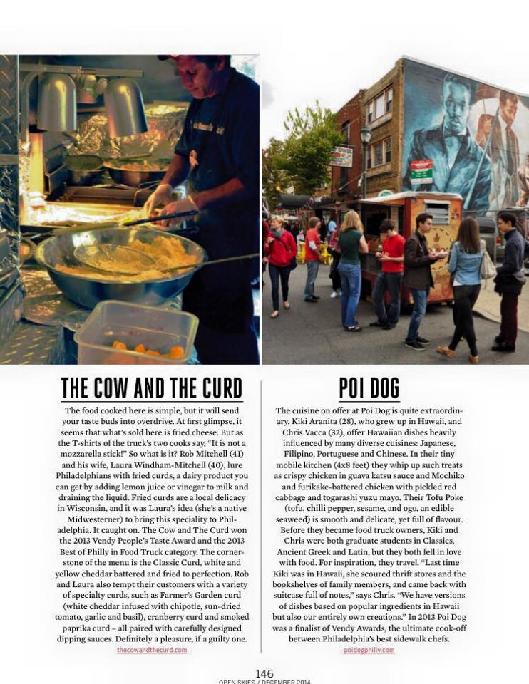 Philly Food Trucks by Marta Zaraska, Open Skies (Emirates), December 2014