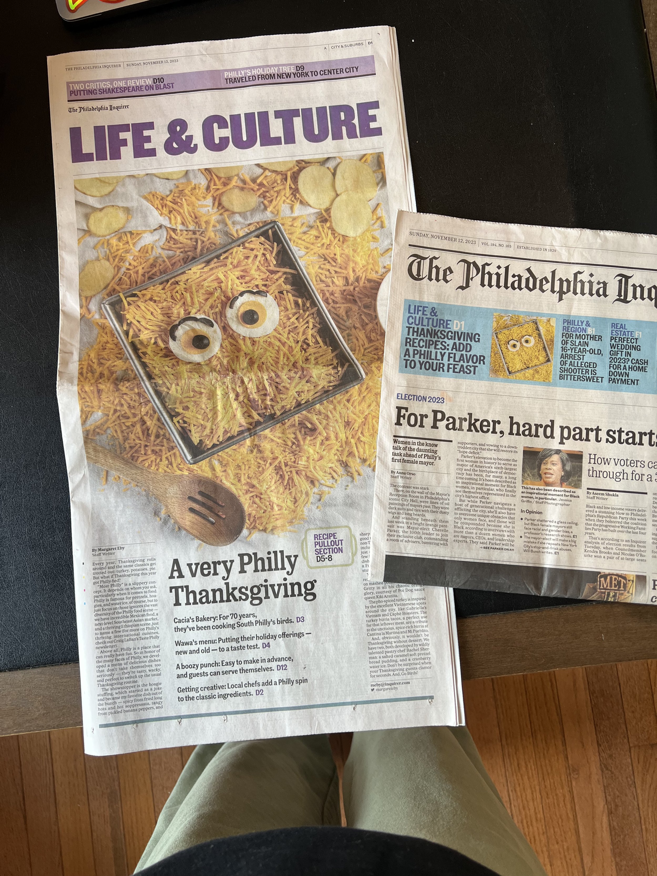 Philadelphia Inquirer: Chili Peppah Water Potatoes Au Gritty