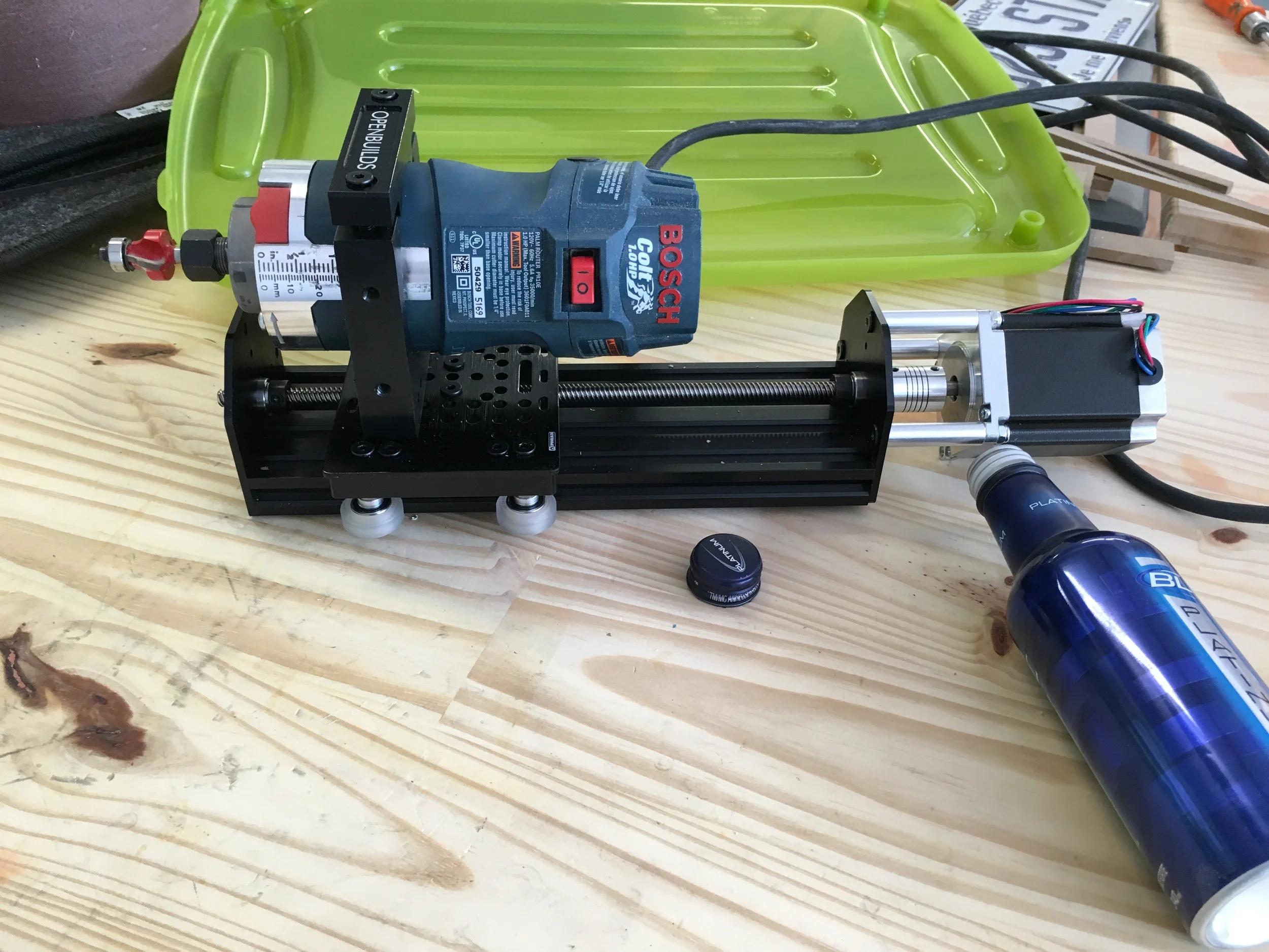 Ok, few remark after doing this, First i have to mount my collar a little lower, to get more workspace height. Find out the the height of the z axis doesn't have so much impact, glad i used this size and not a heighter one, that would not gave me more workspace. One obvious mistake in my plan 