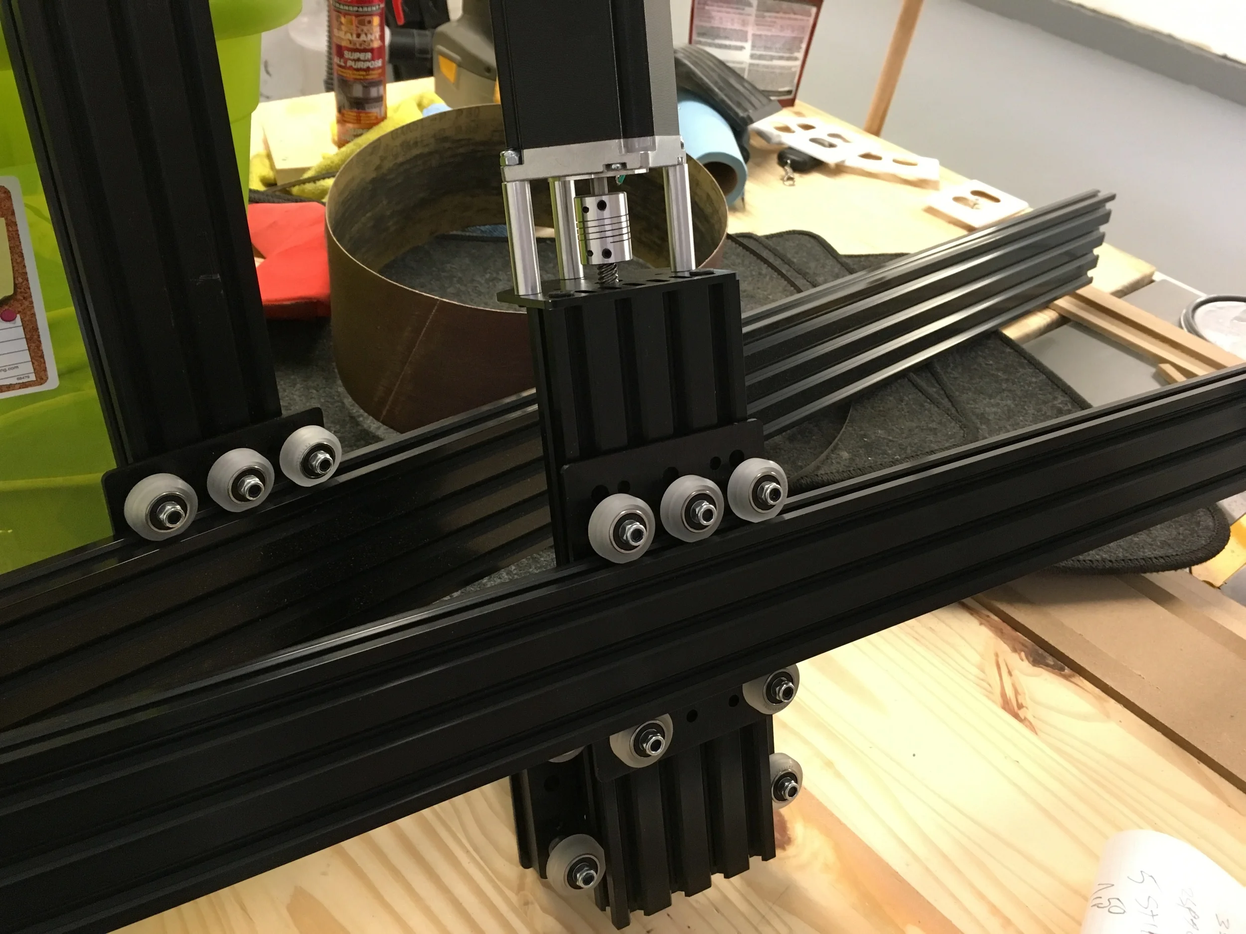 Ok, my Z axis fit well on my Y axis, but, my screws are to small to be able to put my plate on the back, need screws and spacer. The 20x60 for my Y axis feel a little small, even if it doesn't move, i will switch to a 20x80. The Y axis fixation to the X axis, totally forgot to buy corners to attach it, and as i'm switching from a 20x60 to a 20x80, i will need more. Beside that. everything is working according to plan.