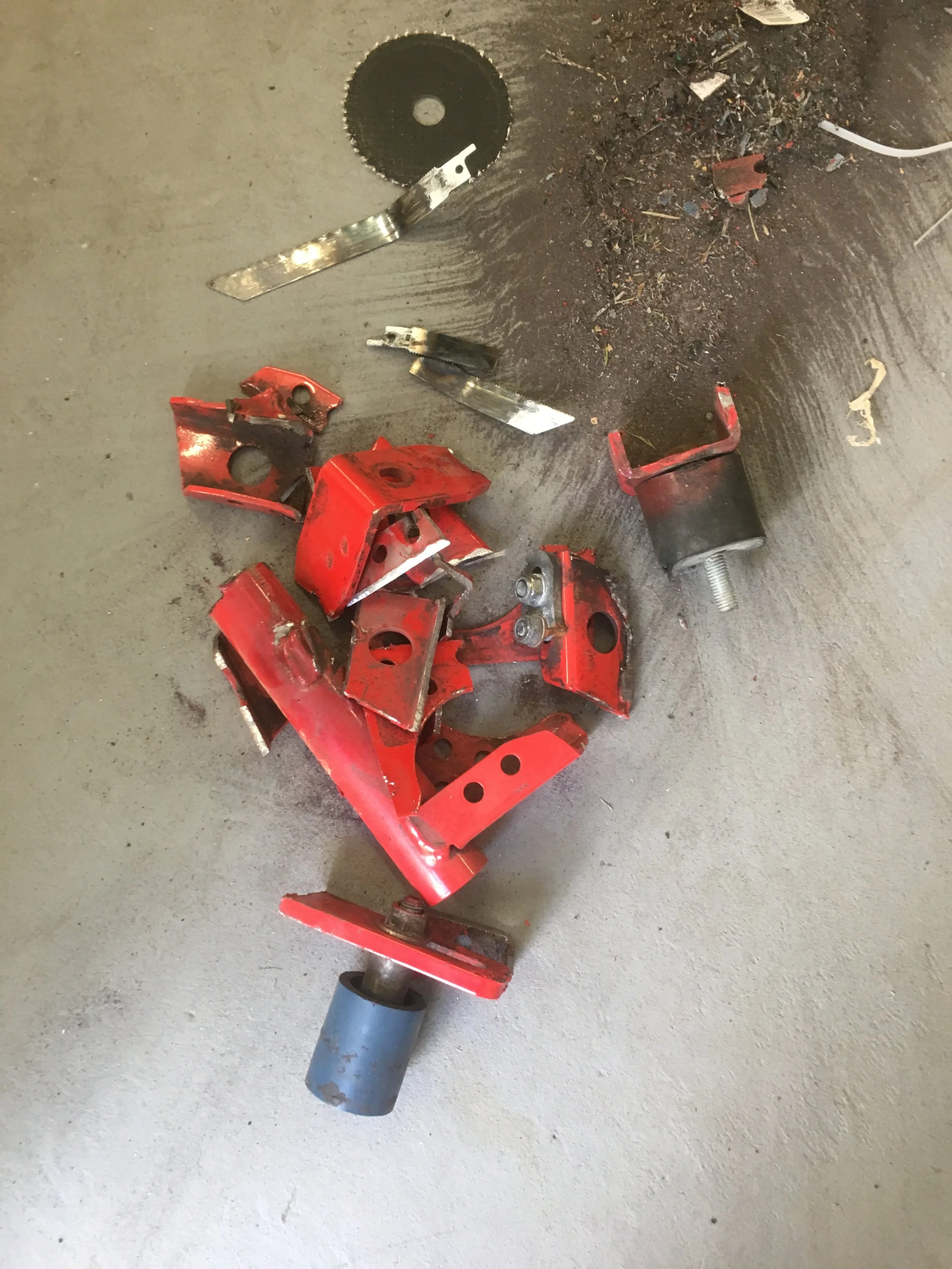 After a lot of sawing and grinding and broken blades (have to buy them in bulk, i'm out of my reserve, notice some odd angles on some) 