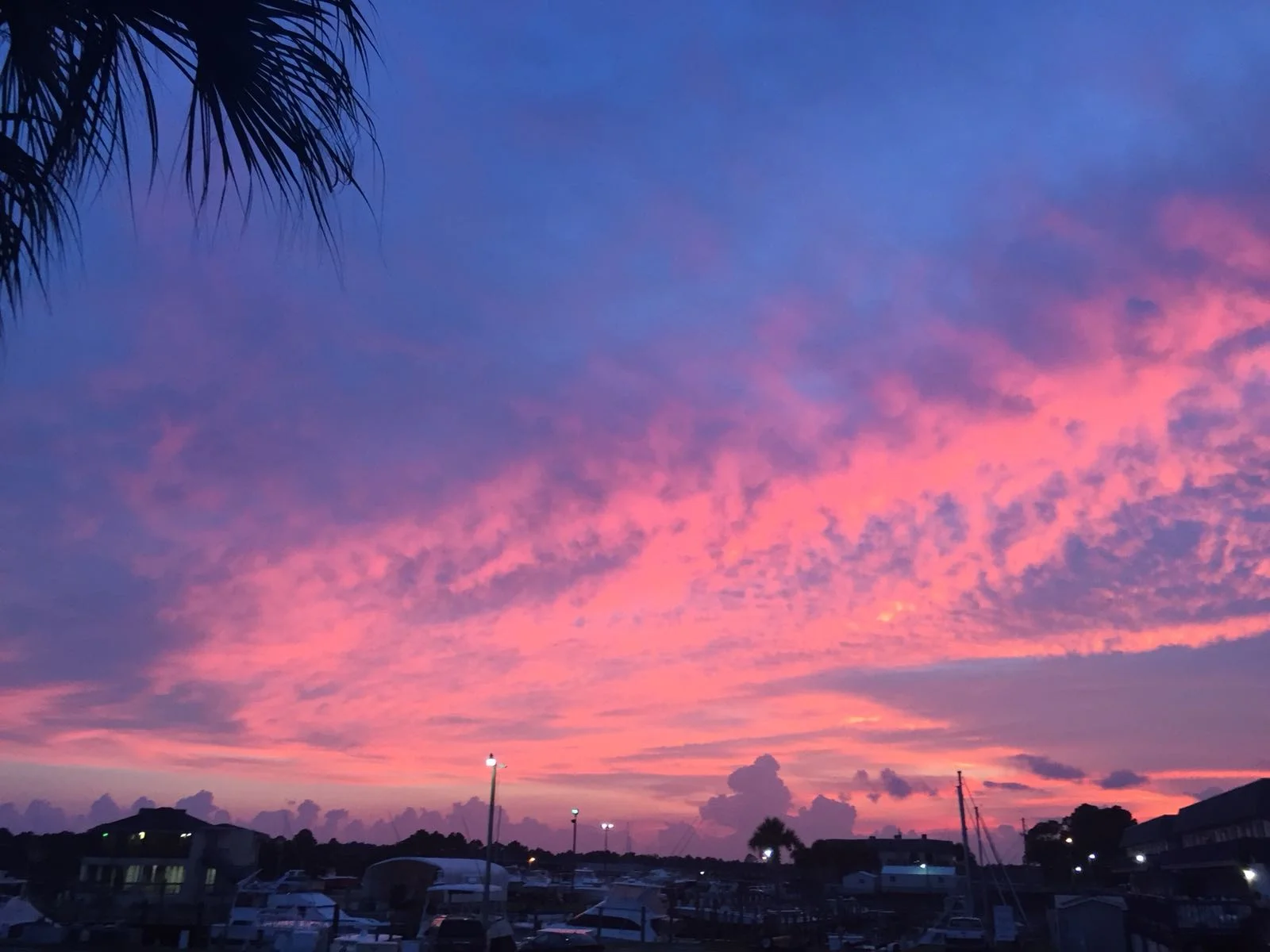 Here you can see the sunset at Carrabelle.