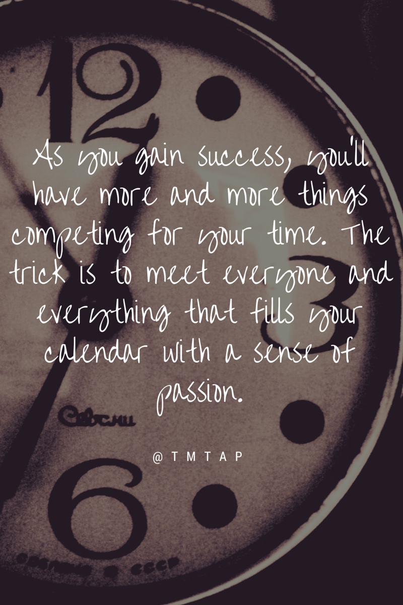 As you succeed, continue to give your best