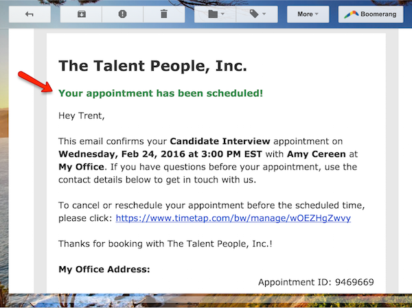 Writing The Perfect Interview Confirmation Email Timetap Online Scheduling