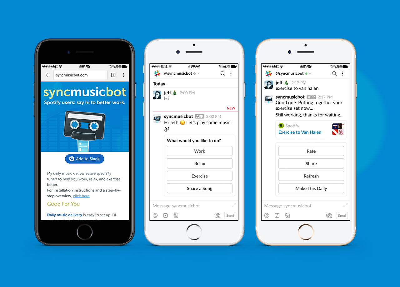 Sync Music Bot – Chatbot for Slack