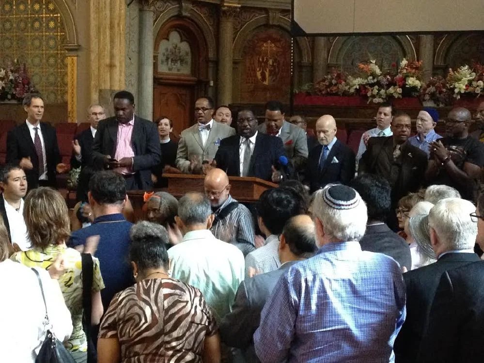 Interfaith & Interracial Prayer Gathering in Response to Church Shooting at Emmanuel AME in Charleston, SC.