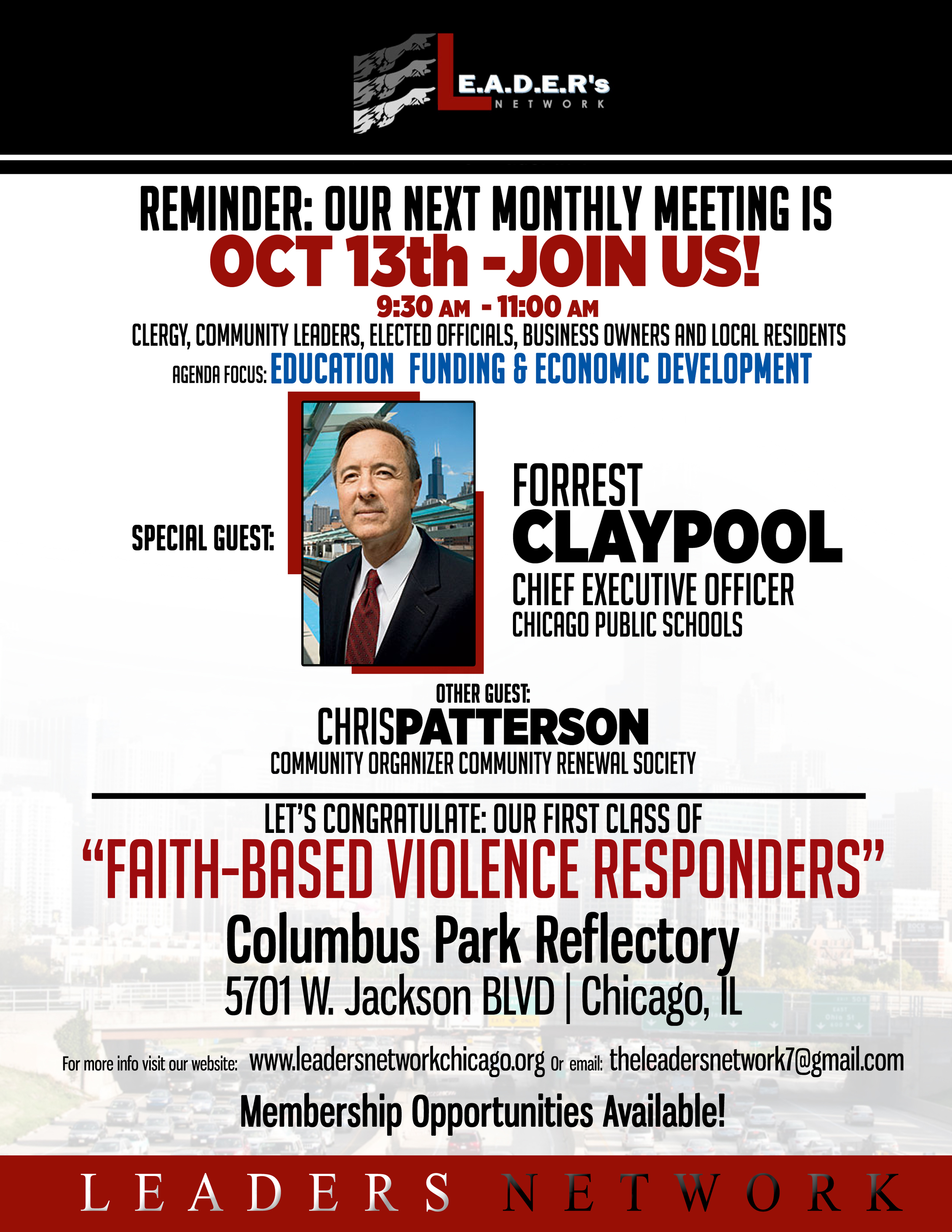 Monthly Meeting Reminder: October 13th, 2015