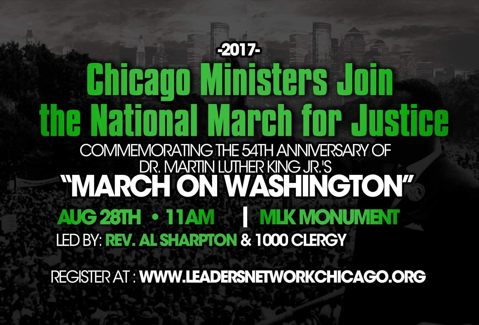Clergy to March on the Department of Justice - August 28th, 2017