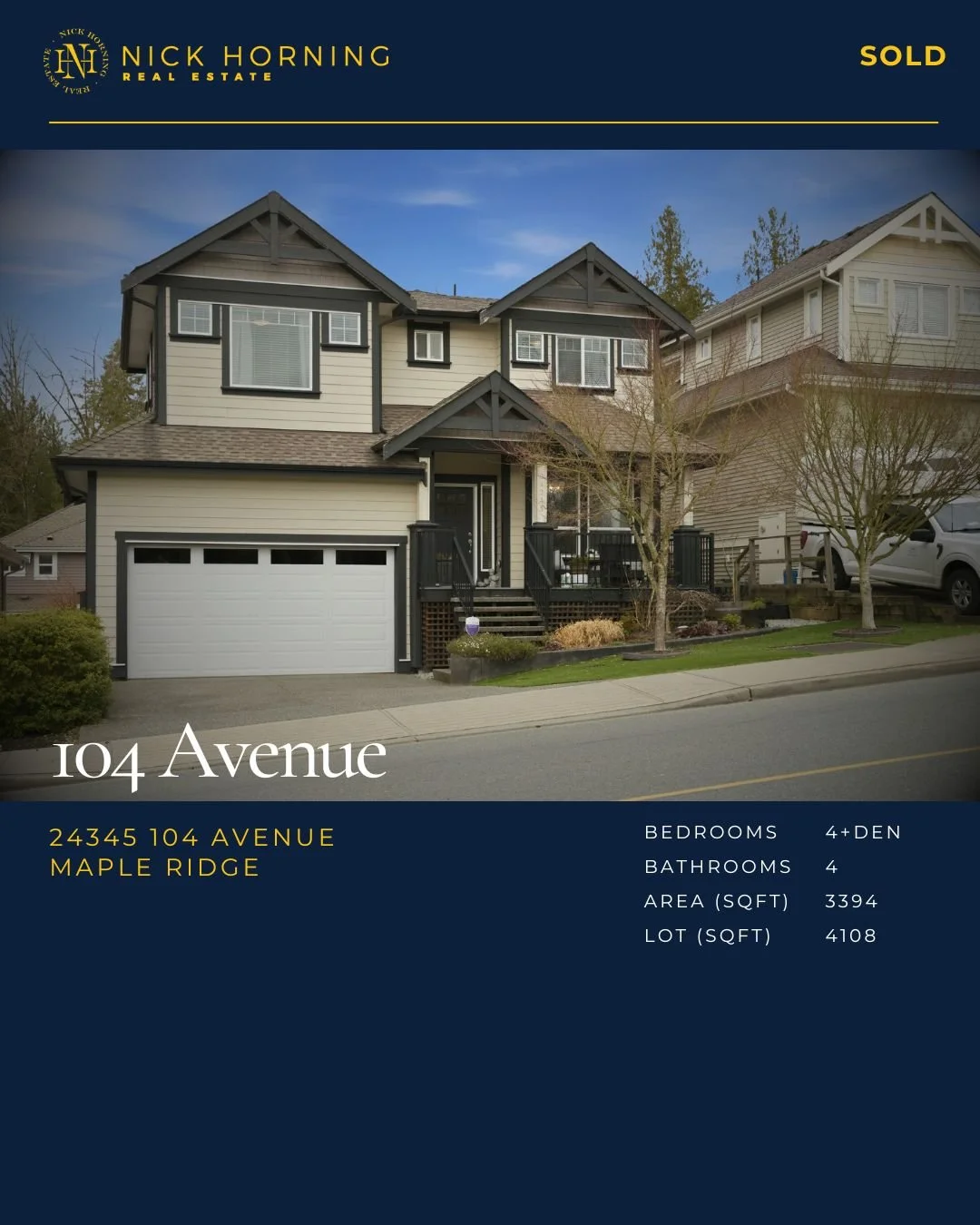 SOLD | 24345 104 Ave. Maple Ridge