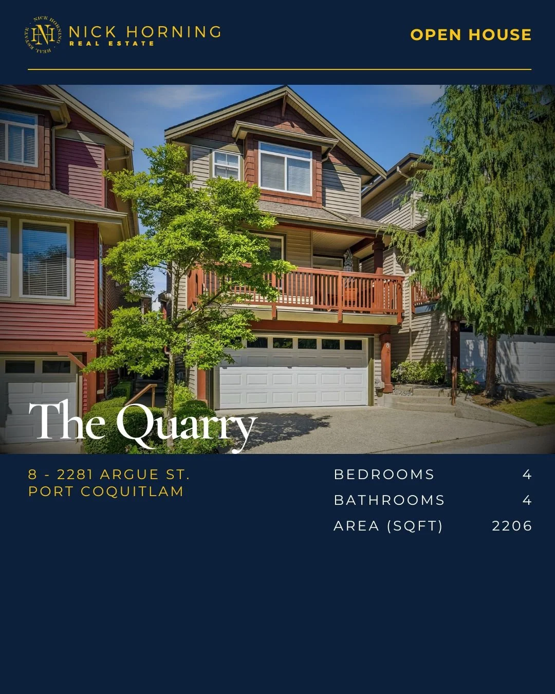 OPEN HOUSE 2-4pm June 20 | 8 - 2281 Argue St. Port Coquitlam