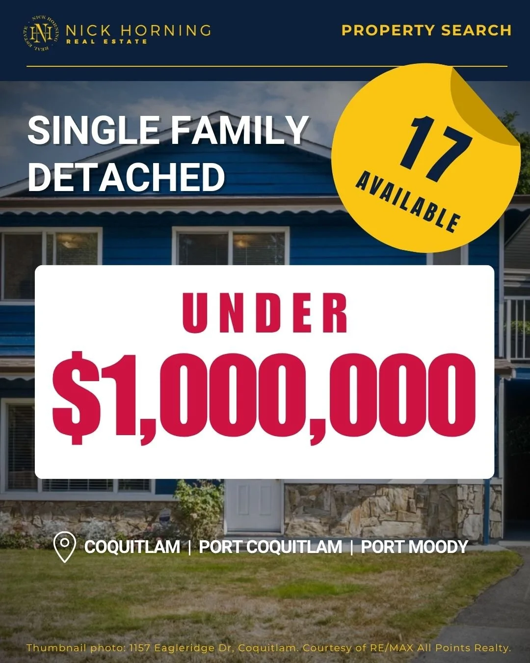 Single-Family Houses in Coquitlam, Port Moody &amp; Port Coquitlam Under $1,000,000!
