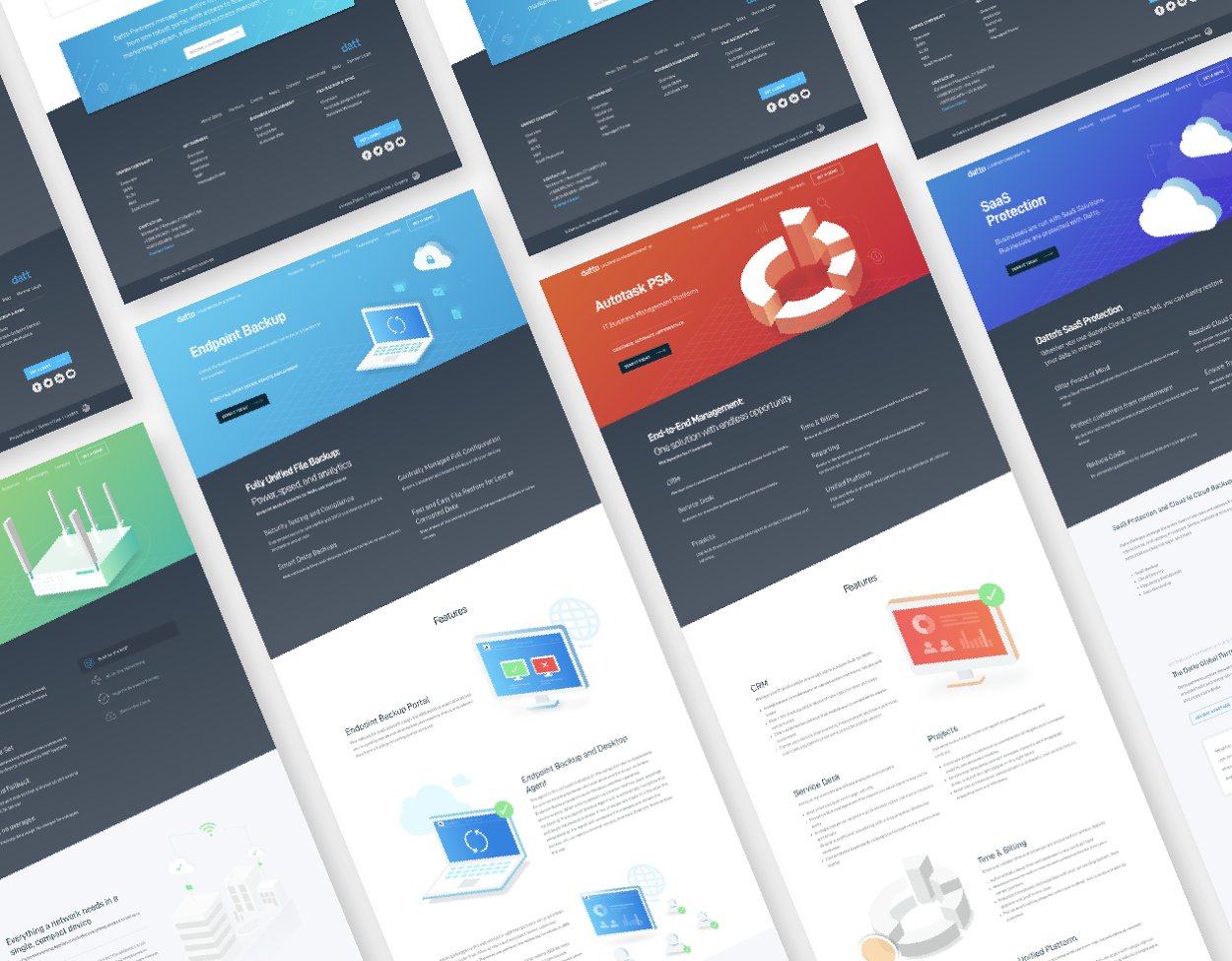 Webpage mockups 