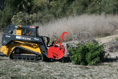 Clearing brush prior to the MTBA March 15 deadline. The compost remained onsite to compost, and was incorporated into the soil after grading.
