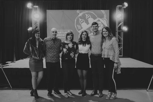 From left to right: The Startup Edmonton team: Stephanie, Warren, Lauren, Shay, Bryan and Tiffany. Thank you for giving us the opportunity to support all of your hard work! 