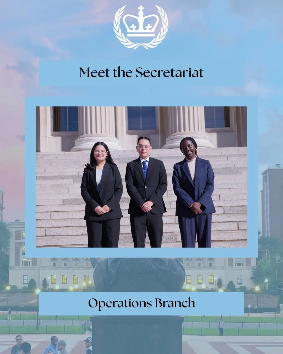 Say hi to our Operations Branch!! They work on logistics like mission trips, merch, and overall help bring this conference to life🤩