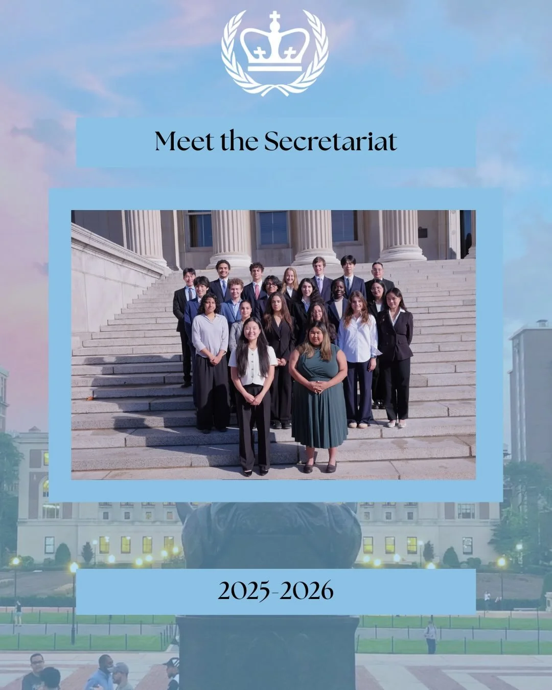 Show some love for our Secretariat for CMUNCE XXV!!! Starting with our fearless leaders ✨