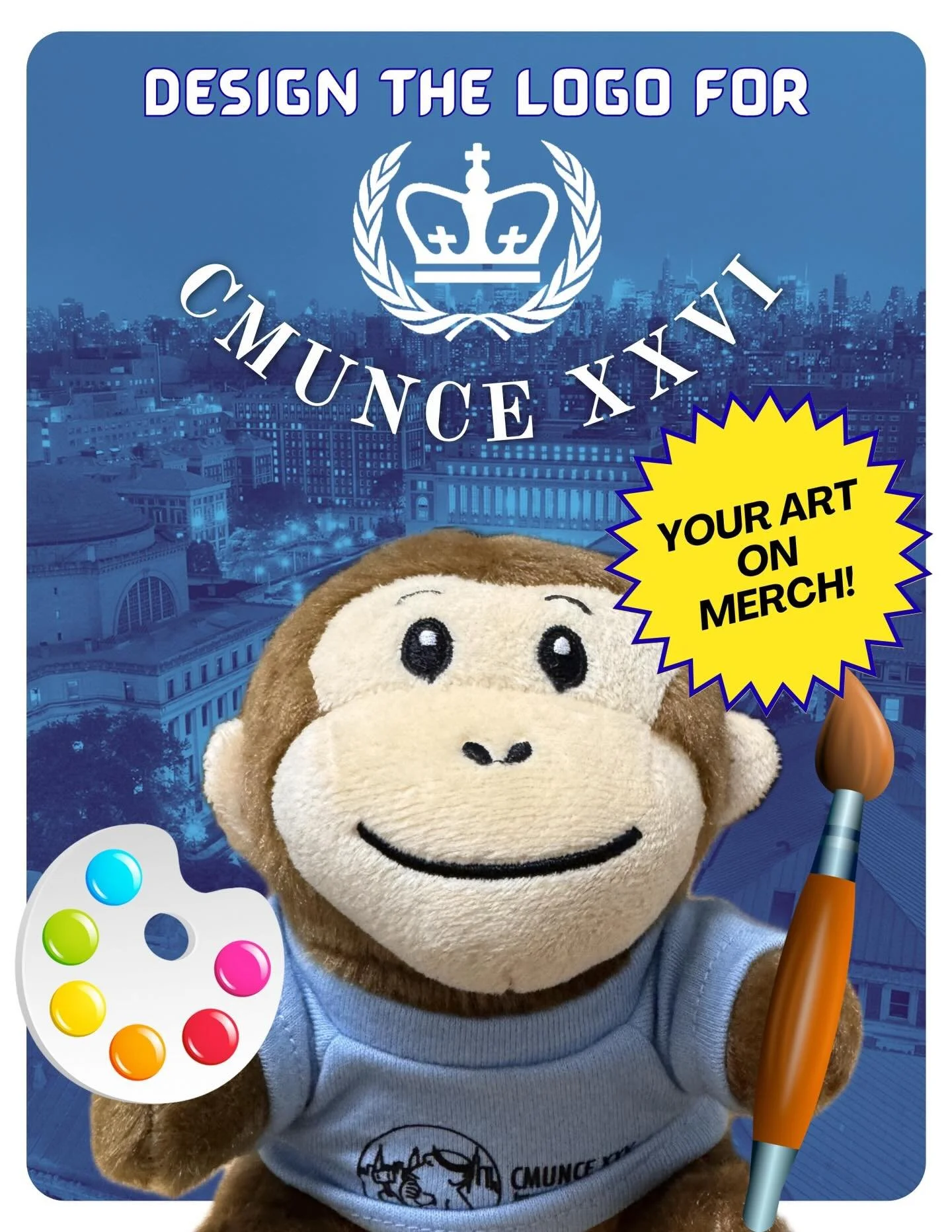 🎨 The CMUNCE XXVI Merch Design Contest is now open!

Submit your original design for a chance to be featured on official CMUNCE merch (hoodie, t-shirt, or crewneck). Winner receives free merch!

📅 Deadline: 11:59 PM, Friday, May 15th
📩 Questions: 