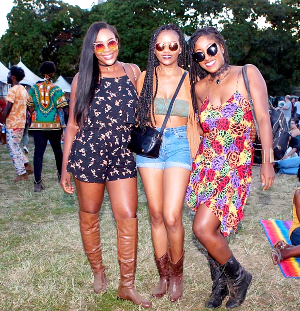 Us at Afro PUNK!!!!