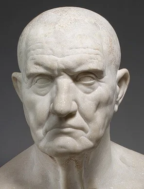 Not a happy man... Portrait bust of an unknown Roman.