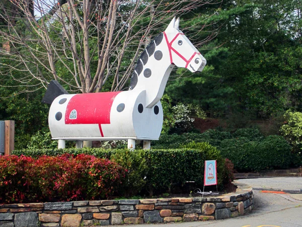 Tryon's iconic hobby horse, a familiar symbol throughout the greater Piedmont region.