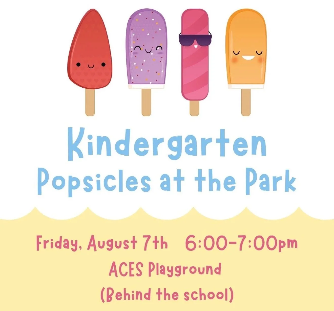 Kindergarten Popsicles at the Park