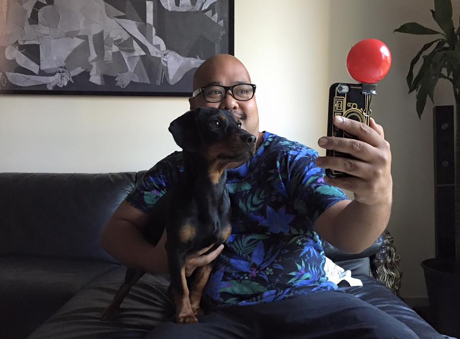 8. Pose with your dog.