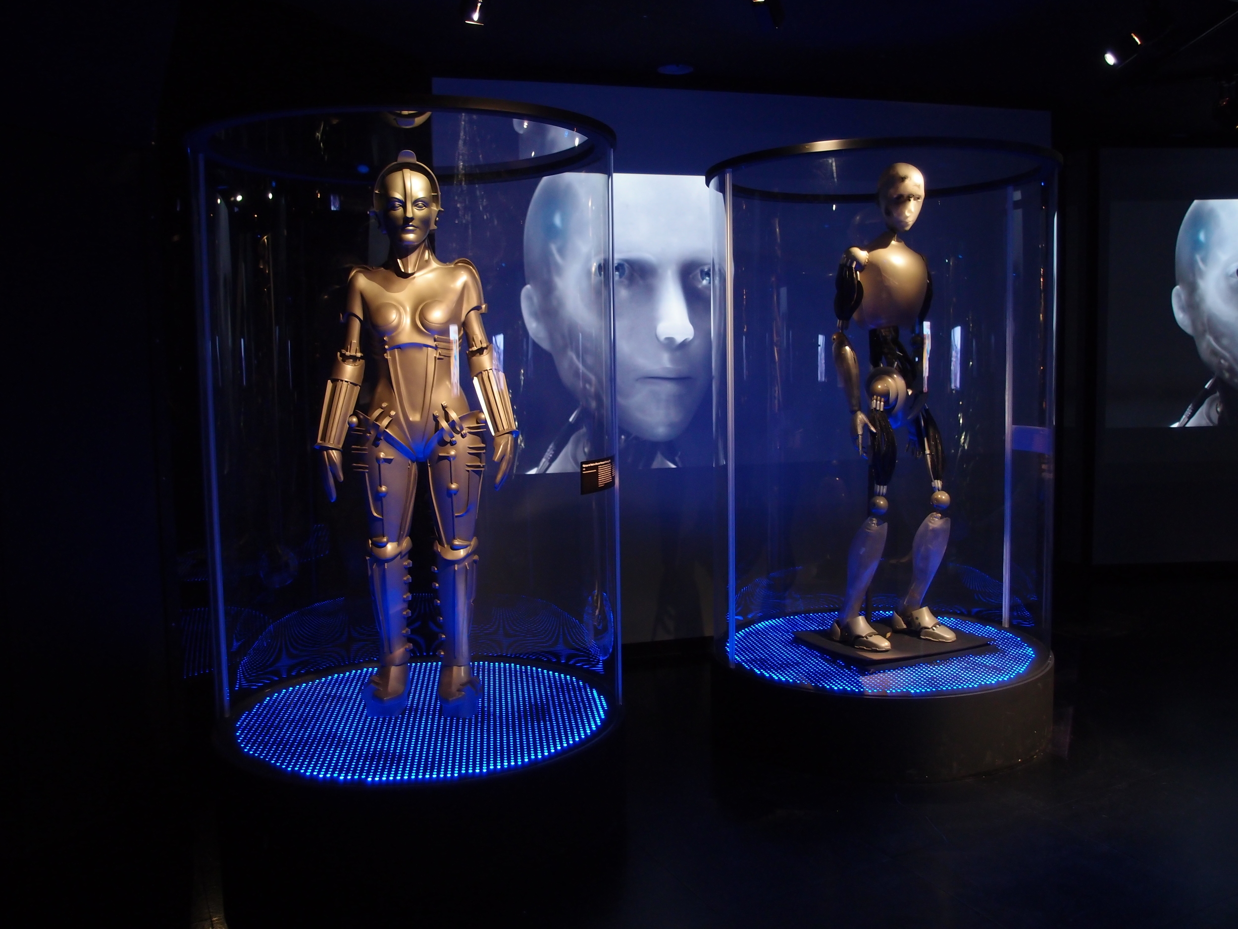 The Machinenmench (machine-man) from Metropolis (1927) and Sonny from I, Robot (2004) represent depictions of robots separated by eight decades. Guilhem Vellut/Wikimedia Commons (CC BY 2.0)