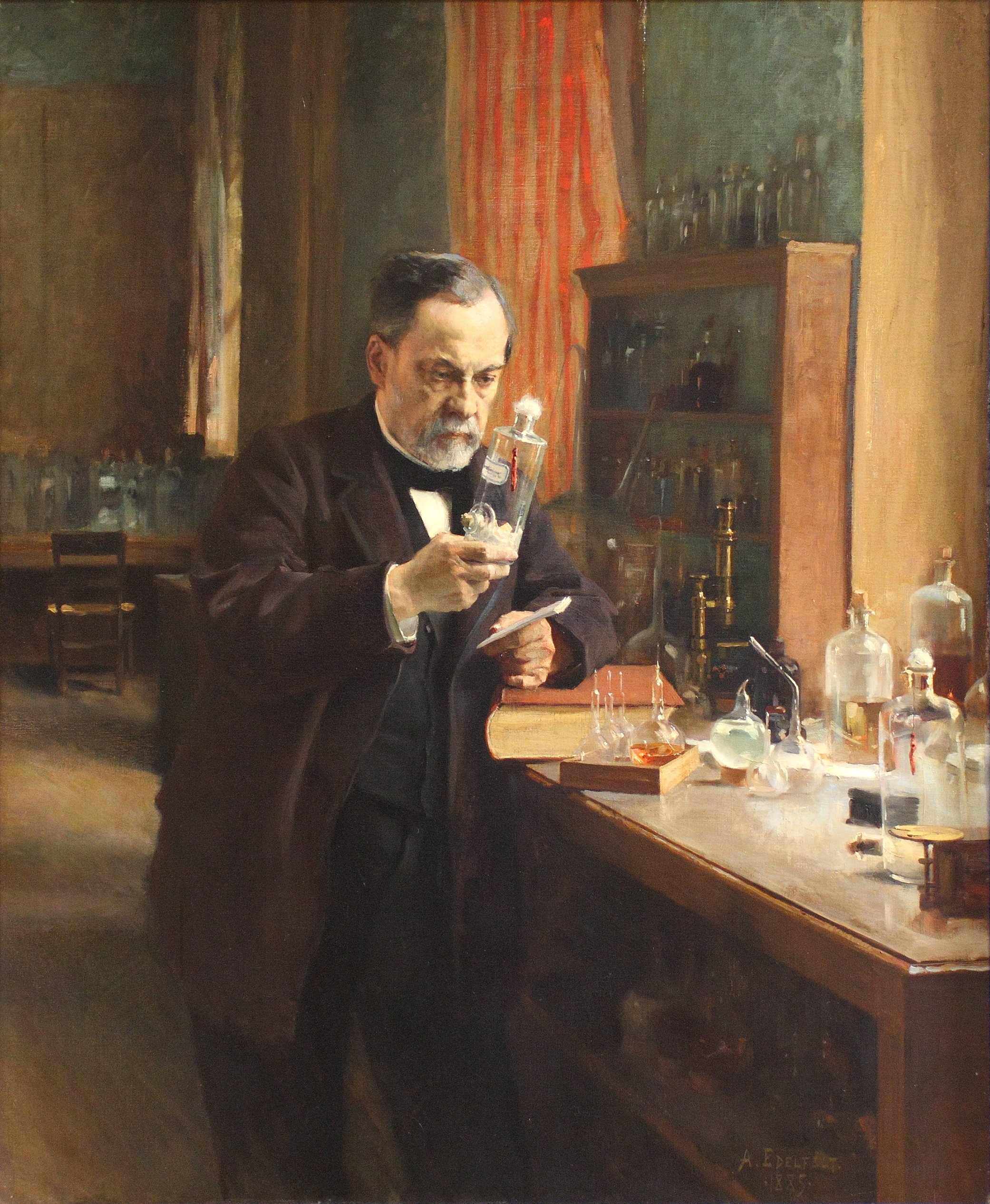 Louis Pasteur, the milky microbiologist Albert Edelfelt/Wikimedia Commons (public domain)