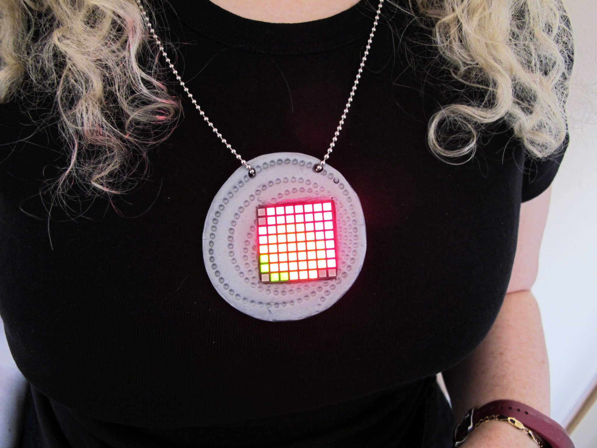 An EEG visualisation pendant won't keep you safe, but it might help you transmit your emotions more clearly. Rain Rabbit/Flickr (CC BY-NC 2.0)