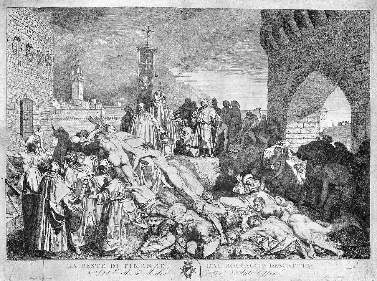 The plague of Florence in 1348, as described in Boccaccio's Decameron Wellcome Trust/Wikimedia Commons (CC BY 4.0)