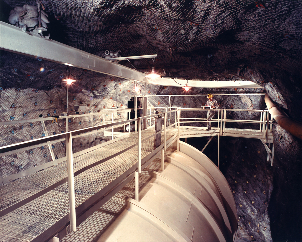 The Sanford Underground Research Facility in South Dakota, is also built in an old gold mine. Brookhaven National Laboratory/Flickr (CC BY-NC-ND 2.0)