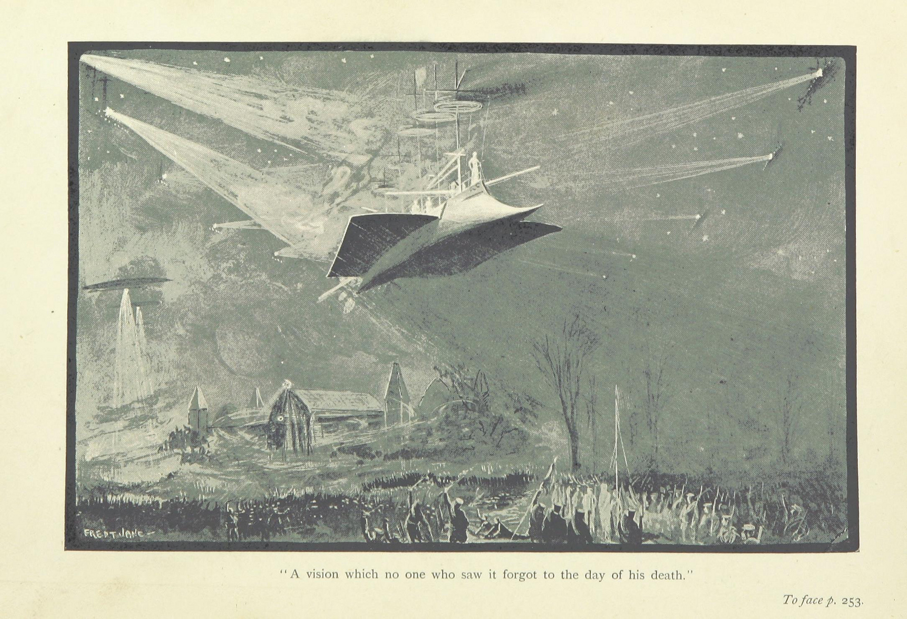Science fiction often embraces dystopian visions of the future, including war or societal breakdown, such as in George Griffith's 1893 novel The Angel of the Revolution. The British Library/Flickr (public domain)