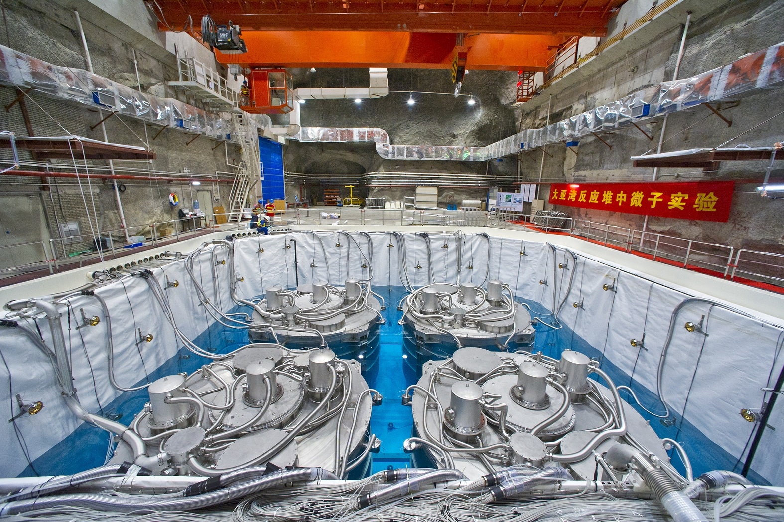 Further study continues at the Daya Bay Neutrino Experiment, which aims to discover more about neutrino oscillation. Brookhaven National Laboratory/Flickr (CC BY-NC-ND 2.0)