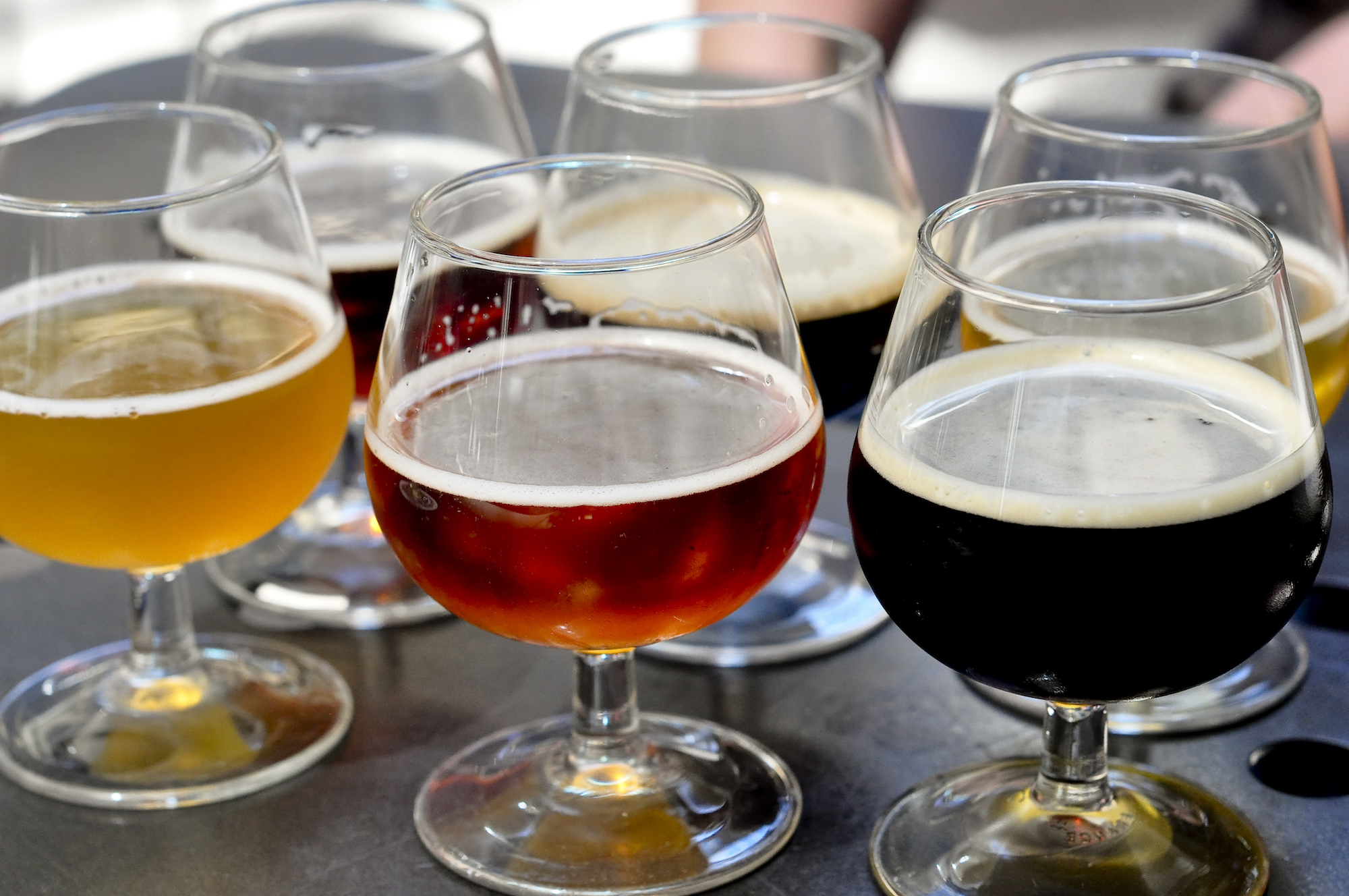 Different types of beers can be brewed by changing the hardness of water. Hard water lends itself to stout style beers, like Guinness, while soft water creates light, hoppy beers such as pilsners. Divya Thakur/Flickr (CC BY-SA 2.0)