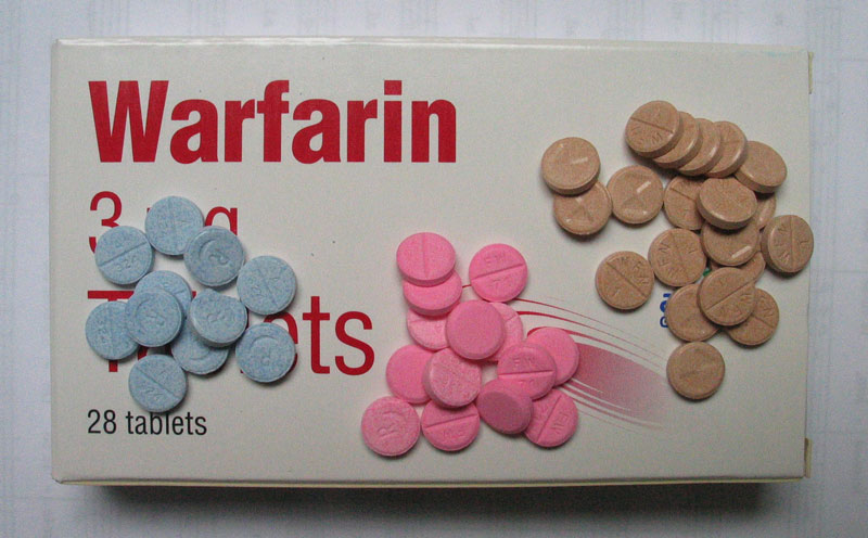 Warfarin tablets of varying dosages. Gonegonegone/Wikimedia Commons (CC BY-SA 3.0)