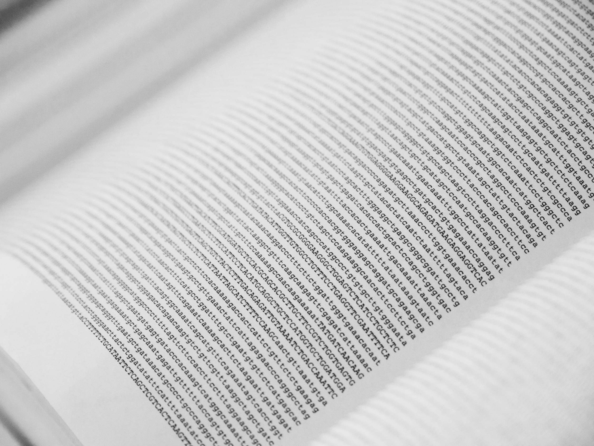 A printed version of the human genome, housed in the Wellcome Collection in London, spans over 100 volumes, each 1000 pages long. Richard Spalding/Flickr (CC BY-NC-ND 2.0)