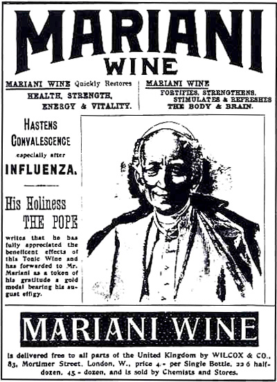 Thomas Edison was also a reported fan of Mariani Wine, which contained cocaine, and he claimed it enabled him to study for longer periods than his colleagues. Wikimedia Commons (public domain)