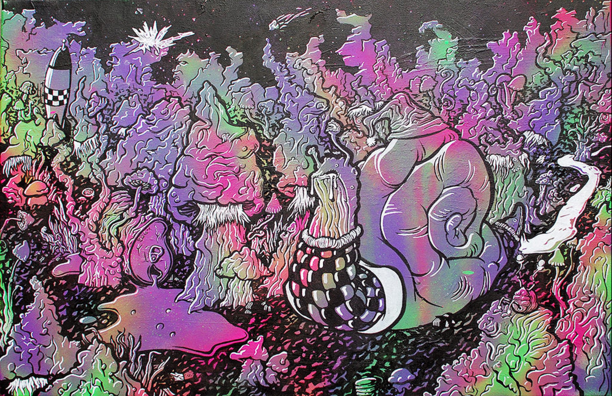 ‘Snainting Pails’, largely influenced by an LSD trip. © "Shane" (used with permission)