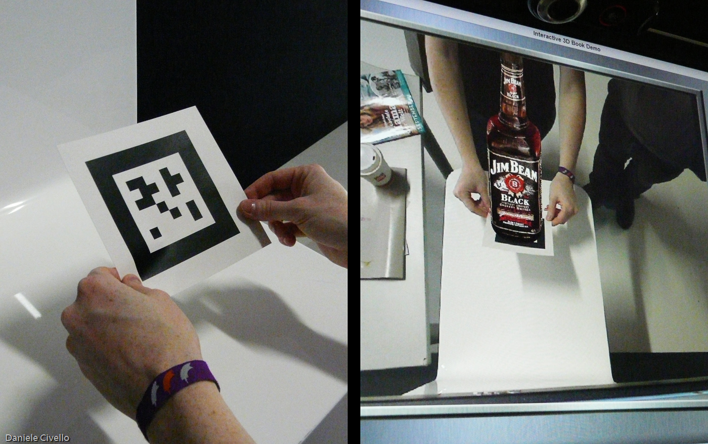 AR modifies the real environment by overlaying computer-generated images and sound. Daniele Civello/Flickr (CC-BY-NC 2.0)