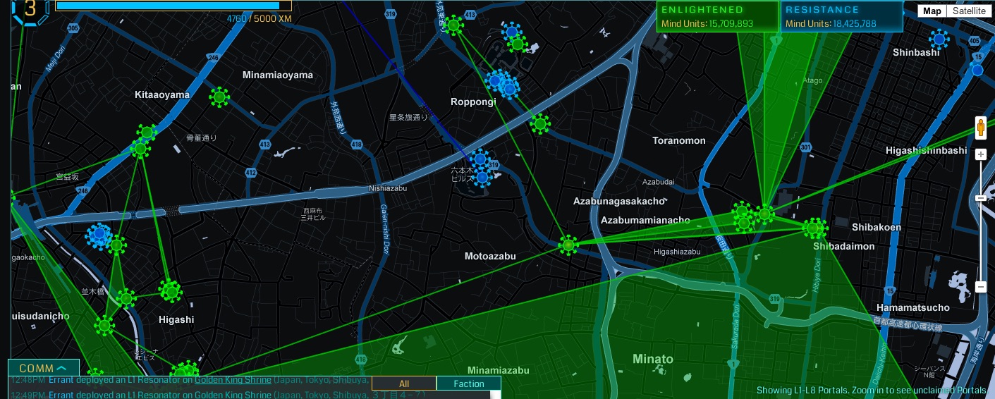 Ingress, the location-based AR game created by Niantic Labs, uses real life landmark locations as portals for players to battle over. Fumi Yamazaki/Flickr (CC-BY-NC-SA 2.0)