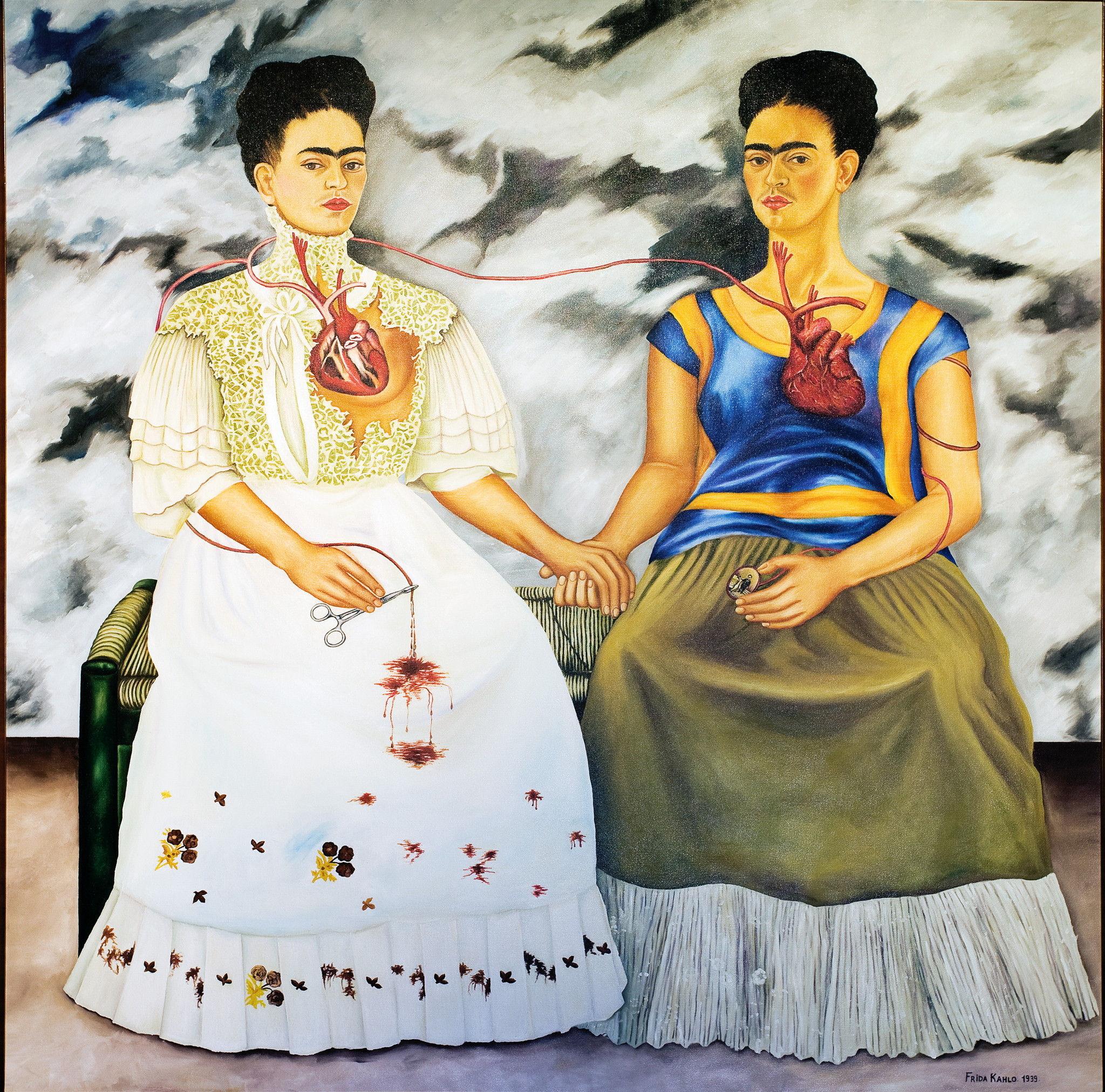 "The Two Fridas" by Frida Kahlo. Peter K. Levy/Flickr (public domain)
