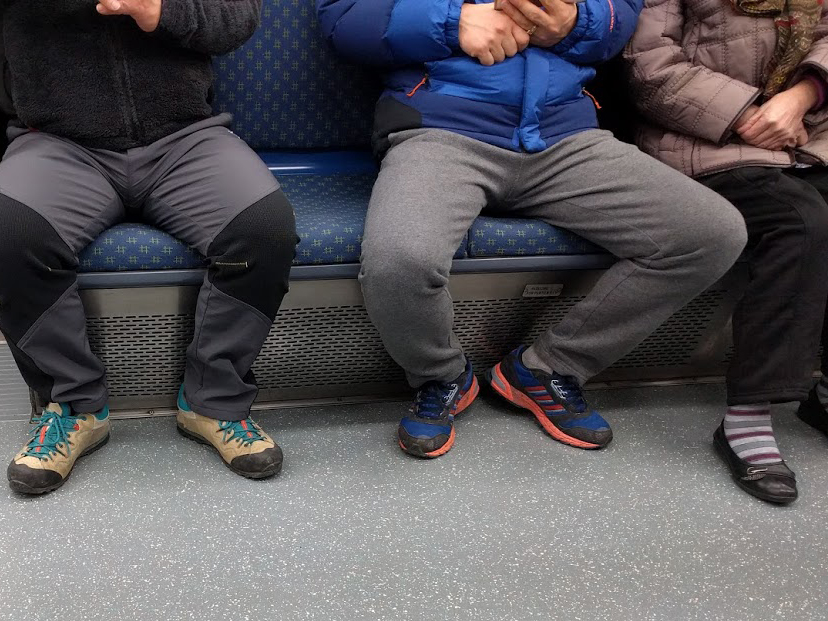 Manspreading may have a basis in our perceived personal space. FriedC/Wikimedia Commons (CC BY-SA 4.0)