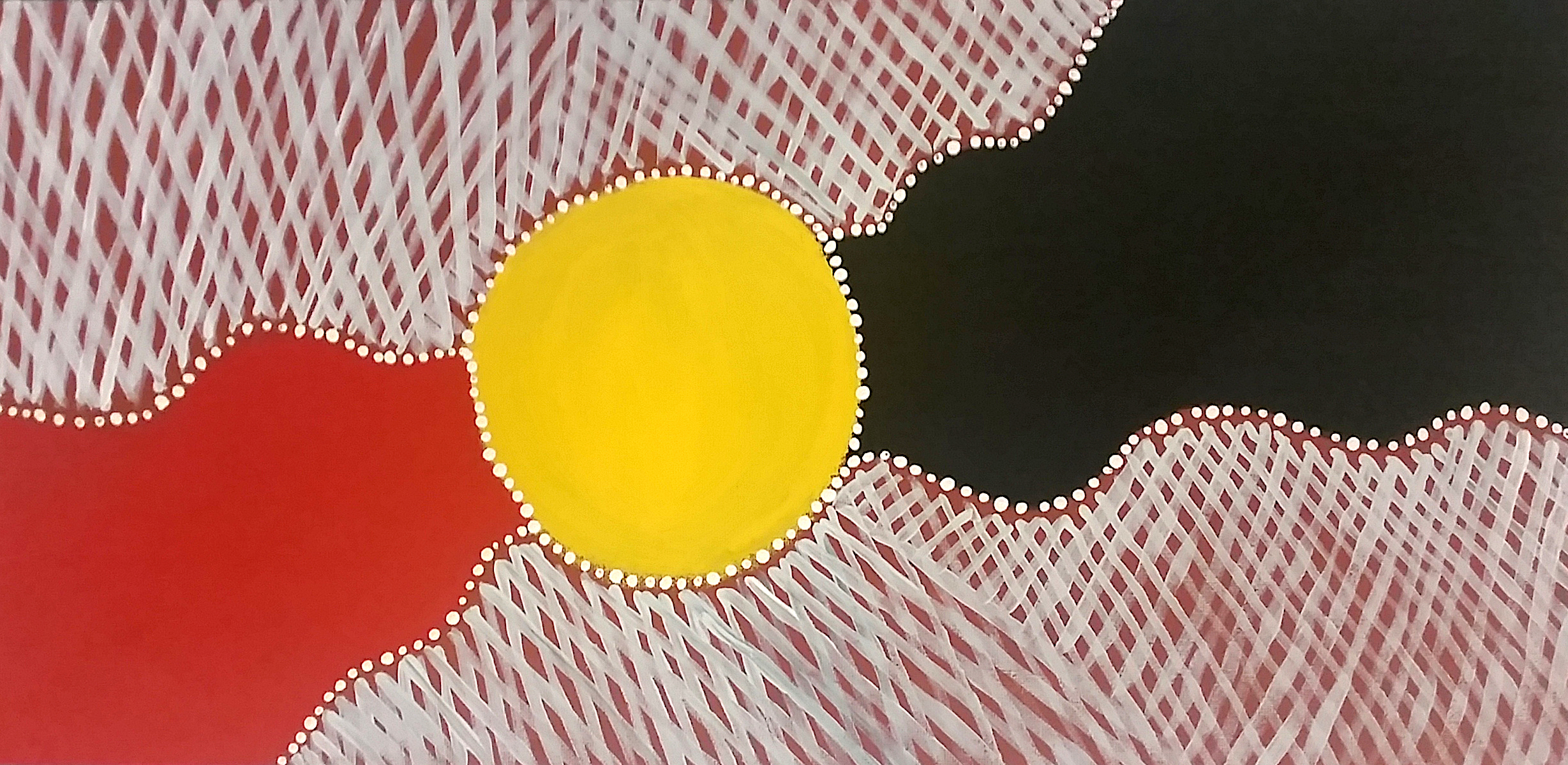 Artwork by Elverina Johnson of the Gungganji nation