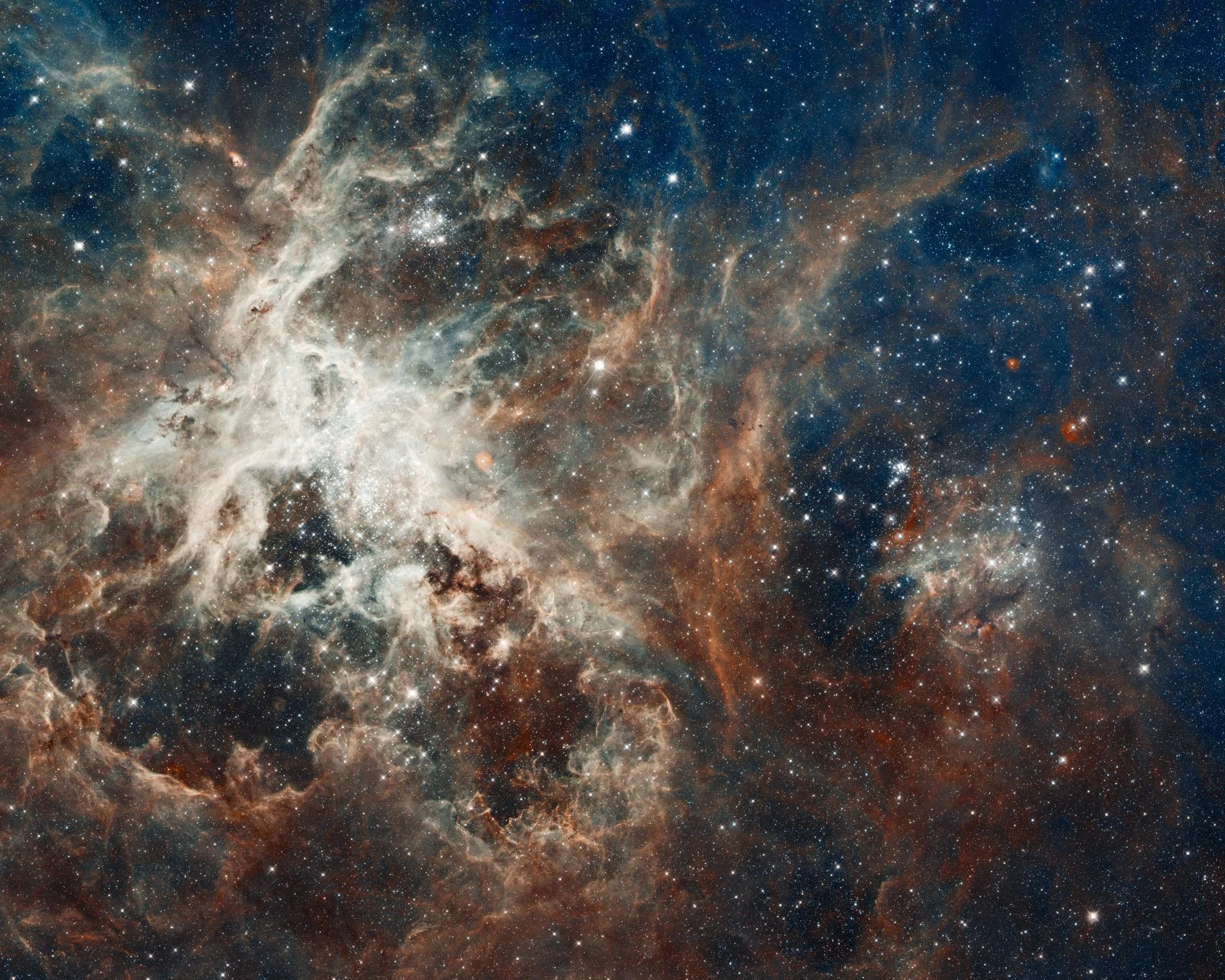 Our knowledge of space has come a long way since Copernicus and Galileo first claimed that our solar system is heliocentric. Continued funding of space research has allowed for images like this one, taken by the Hubble telescope, showing celestial bodies 170,000 light-years away from Earth. NASA/Flickr (CC BY 2.0)
