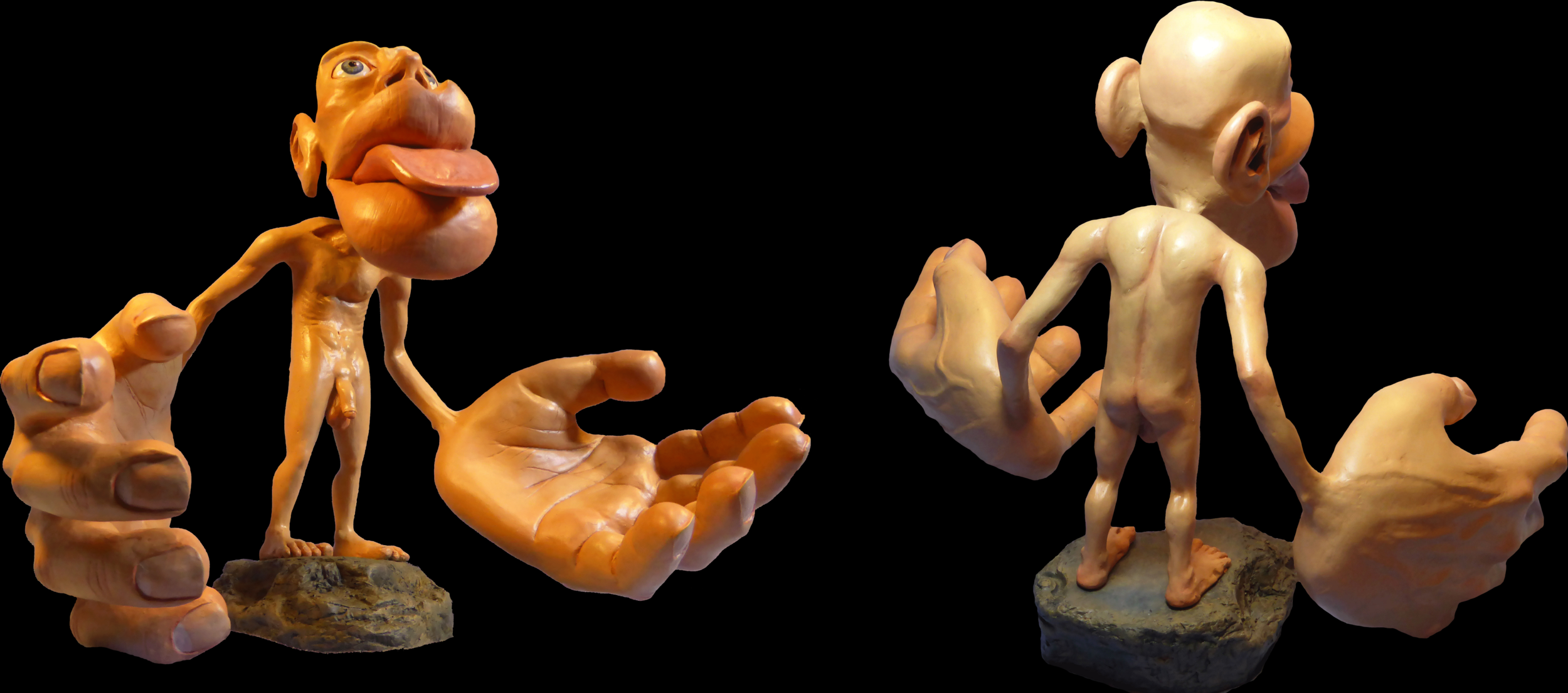 This homunculus shows the relative proportions of the brain used for sensory processing for different body parts. Note the large portions of the brain dedicated to the hands and face. Mpj29 / Wikimedia Commons (CC BY 4.0)